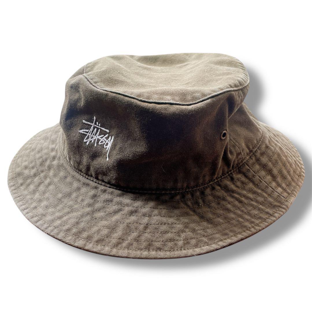 90s オールド ステューシー stussy 希少カラー カーキ バケットハット