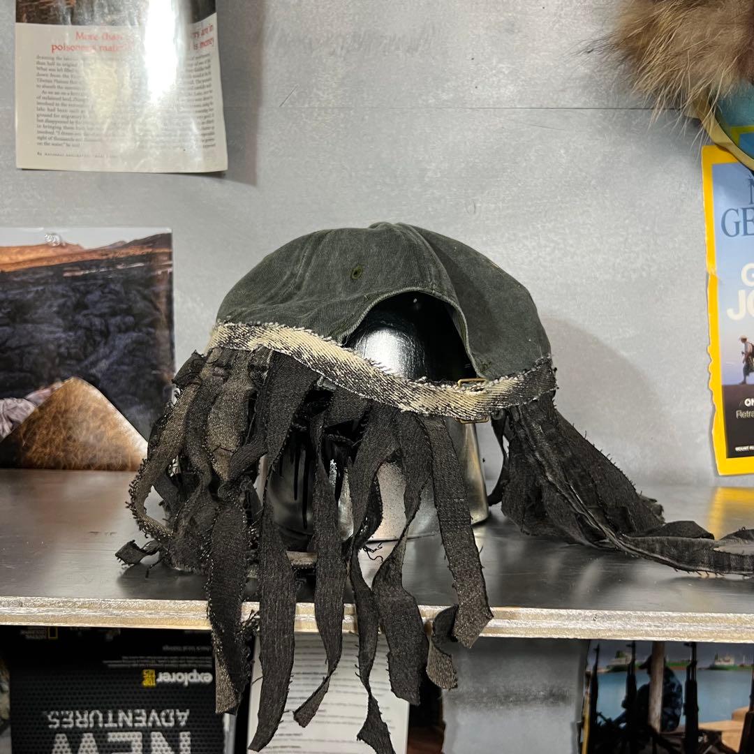 リメイク キャップ サイバー スカル ドクロ Y2K グランジ お兄系