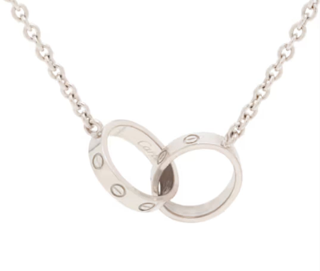 Cartier　カルティエ　ベビーラブネックレス　ホワイトゴールド