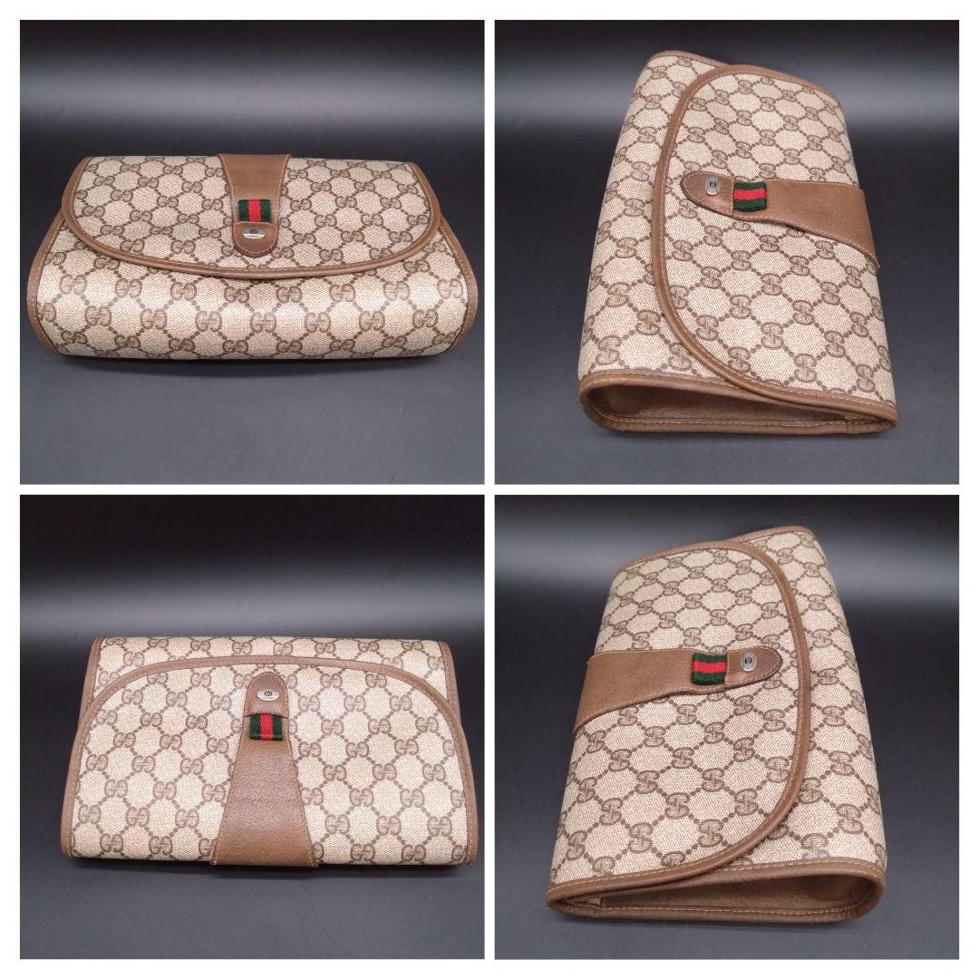GUCCI クラッチバッグ GGスプリーム柄×シェリーライン 89・01・030