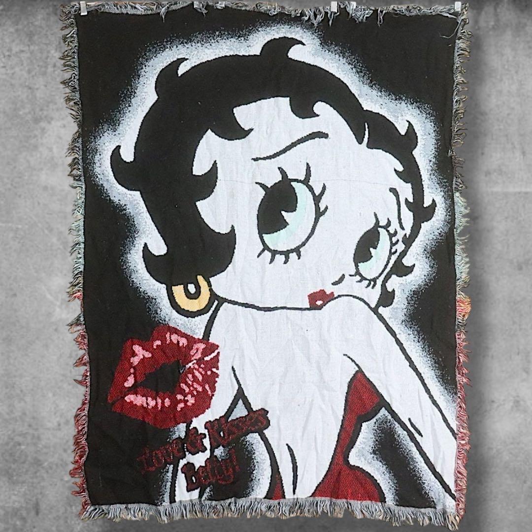 BPiI キャラ ラグ ビンテージ 古着 Betty Boop ベティ ブープ