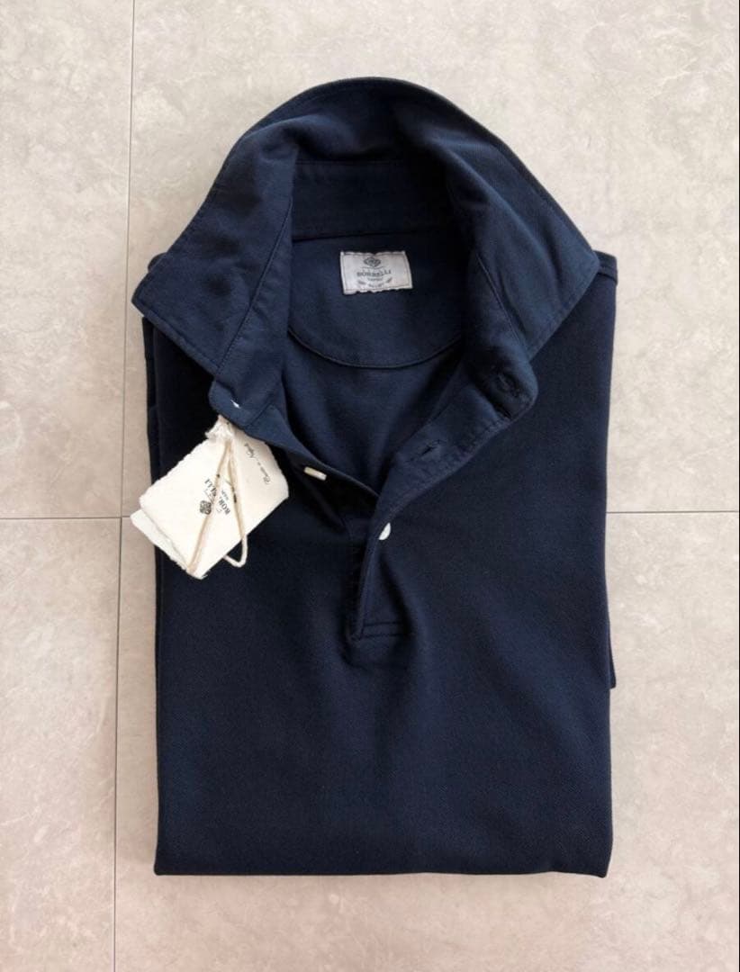 【新品】LUIGI BORRELLI ルイジボレッリ 46 ポロシャツ