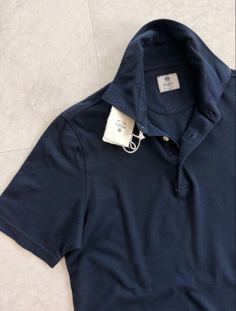 【新品】LUIGI BORRELLI ルイジボレッリ 46 ポロシャツ