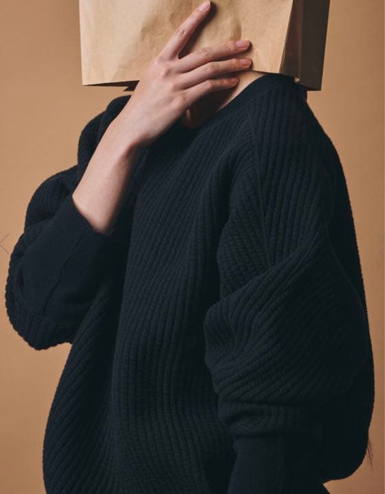 m.u 凸凹 L/S ブラック JAPONESS