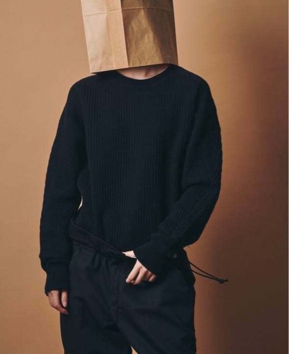 m.u 凸凹 L/S ブラック JAPONESS