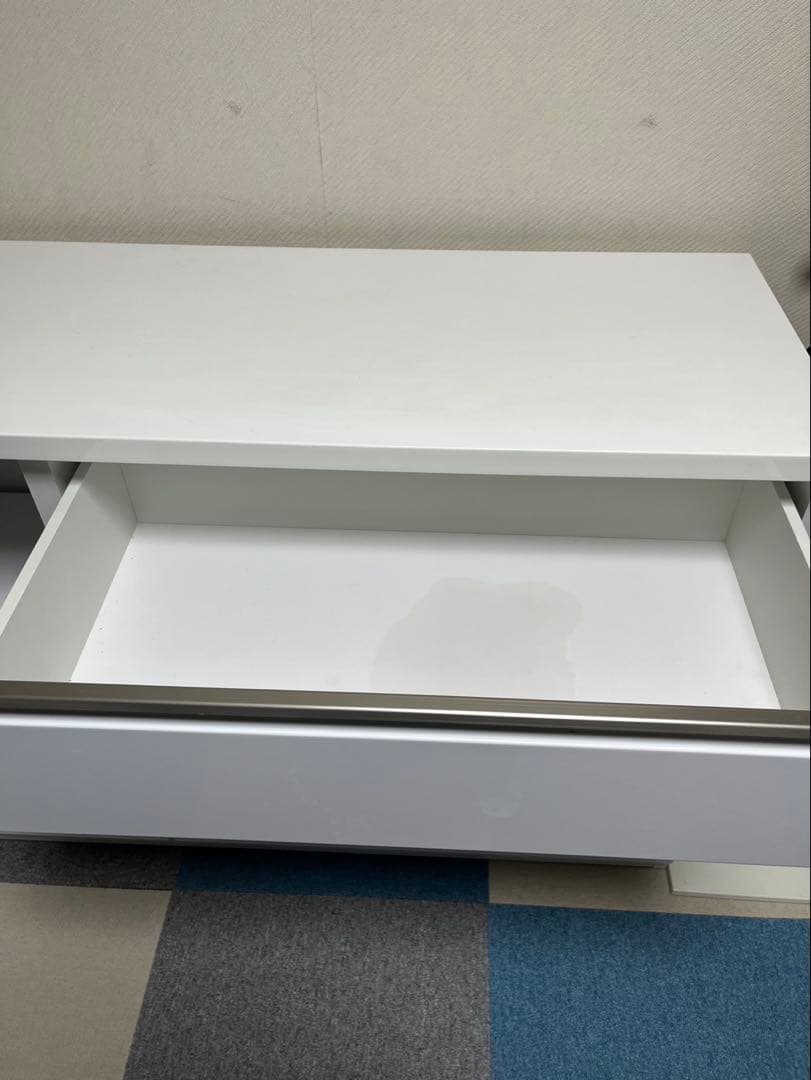 キッチンカウンター　120cm ホワイト　3段