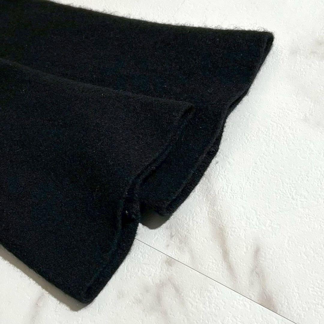 【美品✨希少】コムデギャルソン 縮絨ウール プルオーバーニット 黒 W24513