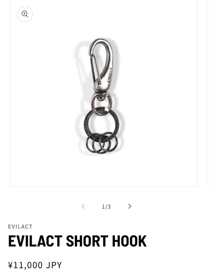 【新品・未使用】EVILACT SHORT HOOK-silver