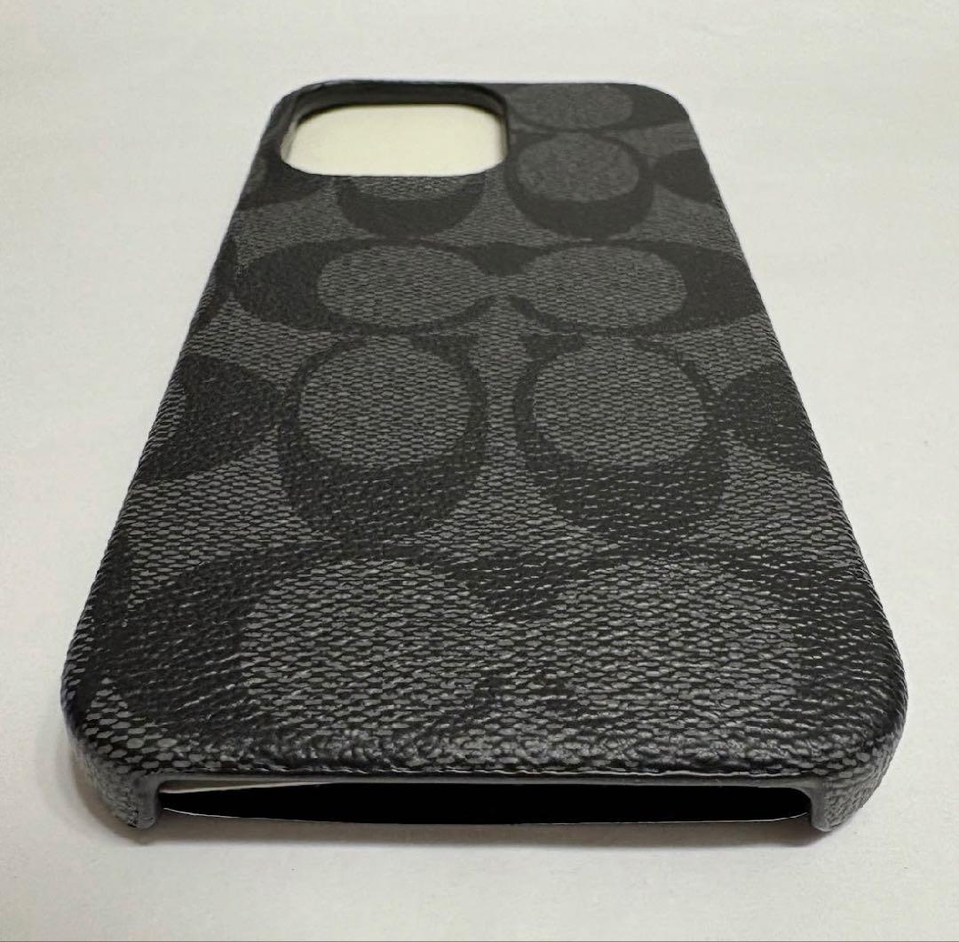 COACH コーチ iPhon13pro ハードケース キャンバス ブラック
