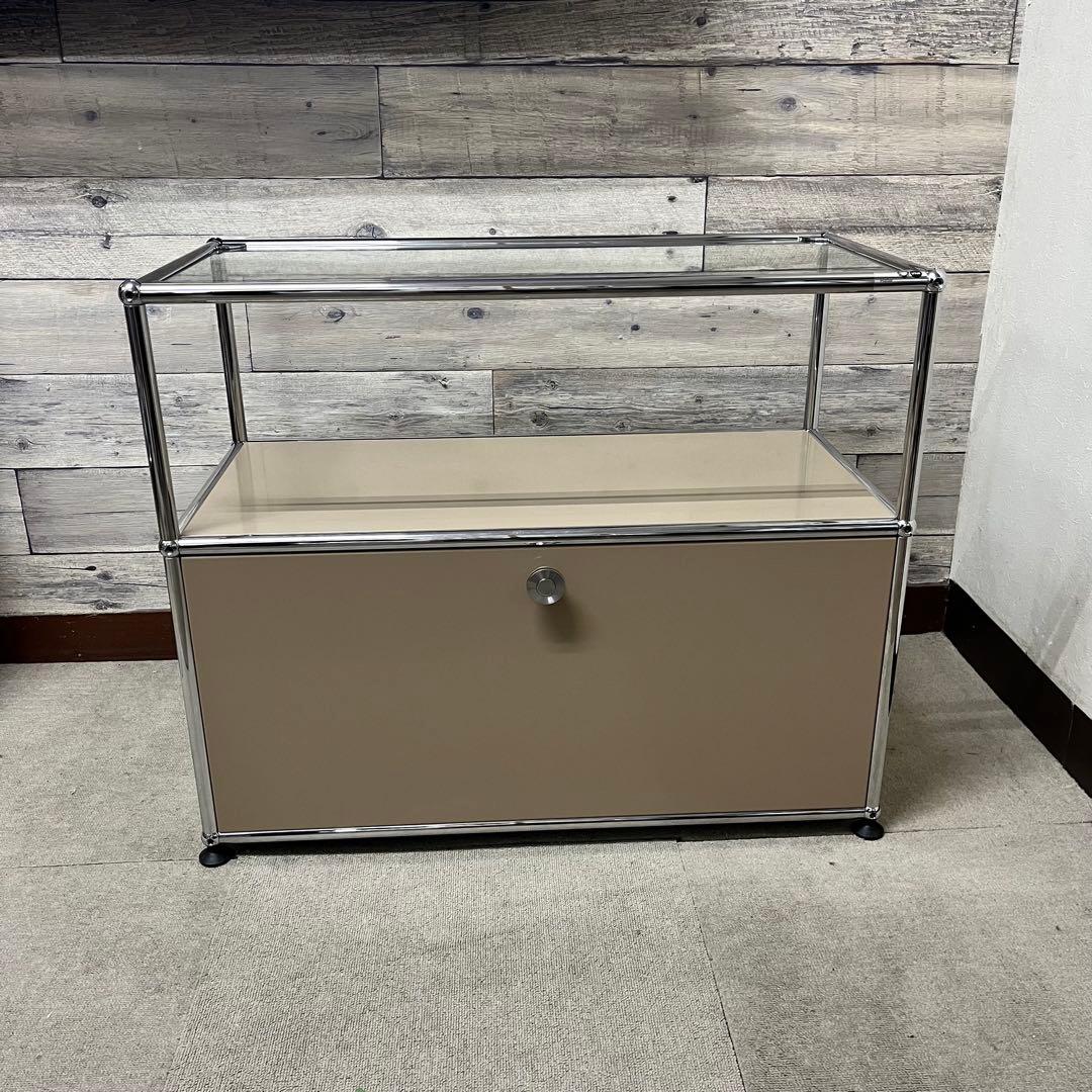 ★正規品★USMハラー １列２段　ガラス天板、ベージュ色