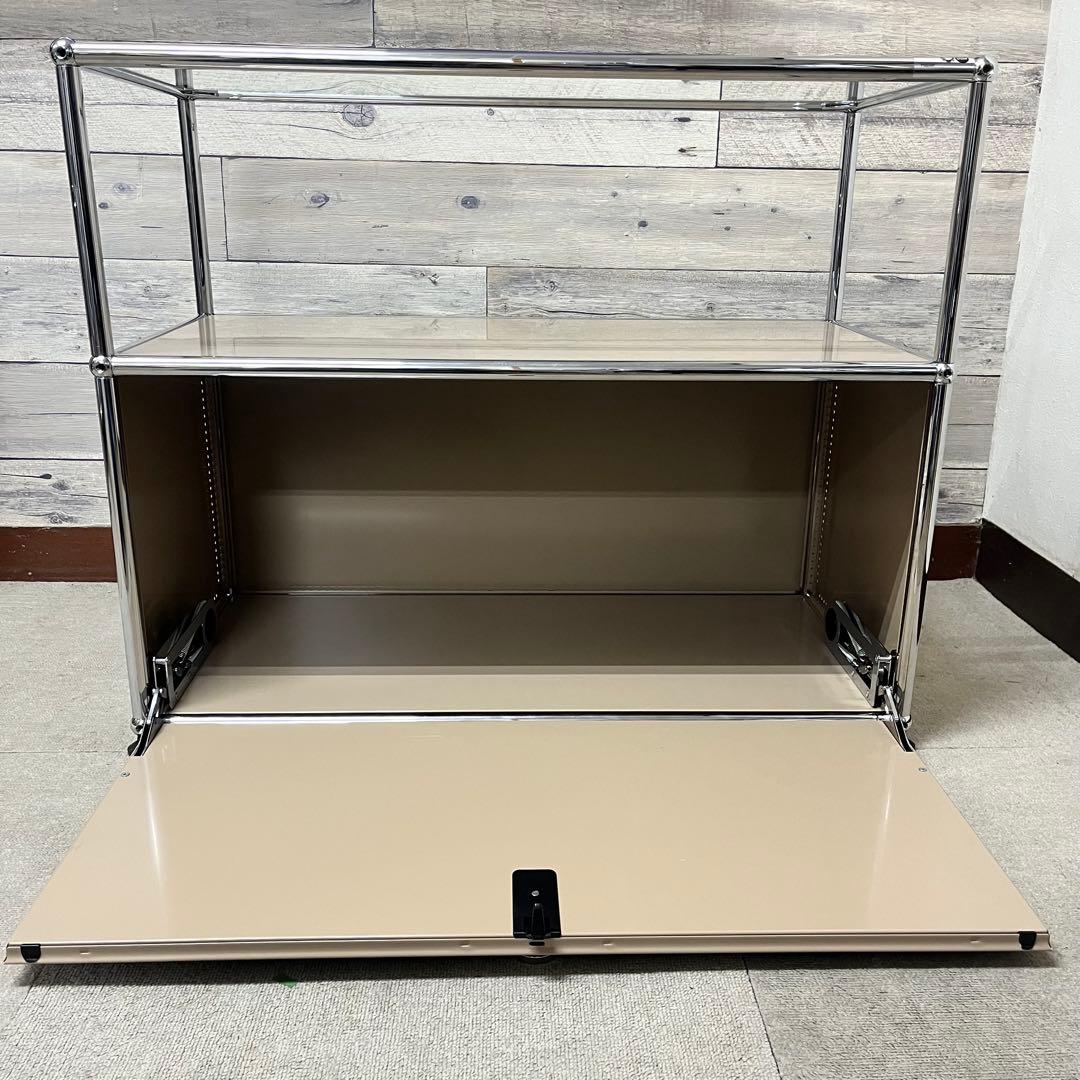 ★正規品★USMハラー １列２段　ガラス天板、ベージュ色