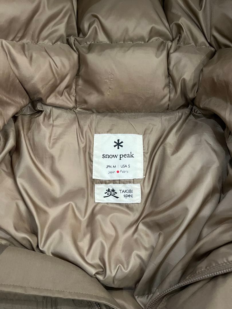 スノーピーク　プルオーバー ダウンジャケット JK-19AU001 焚スペック