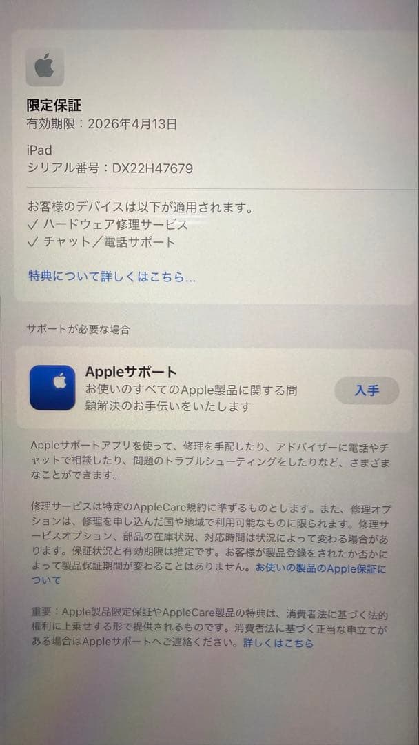 Apple iPad 本体 ブルー Pencil付き
