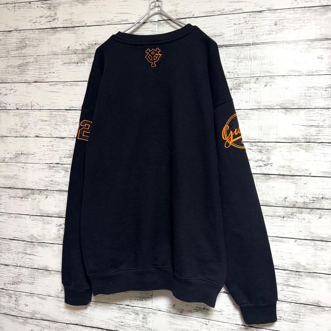 美品ケボズ 読売ジャイアンツコラボ 繍ロゴ　スウェット　トレーナー　ブラック