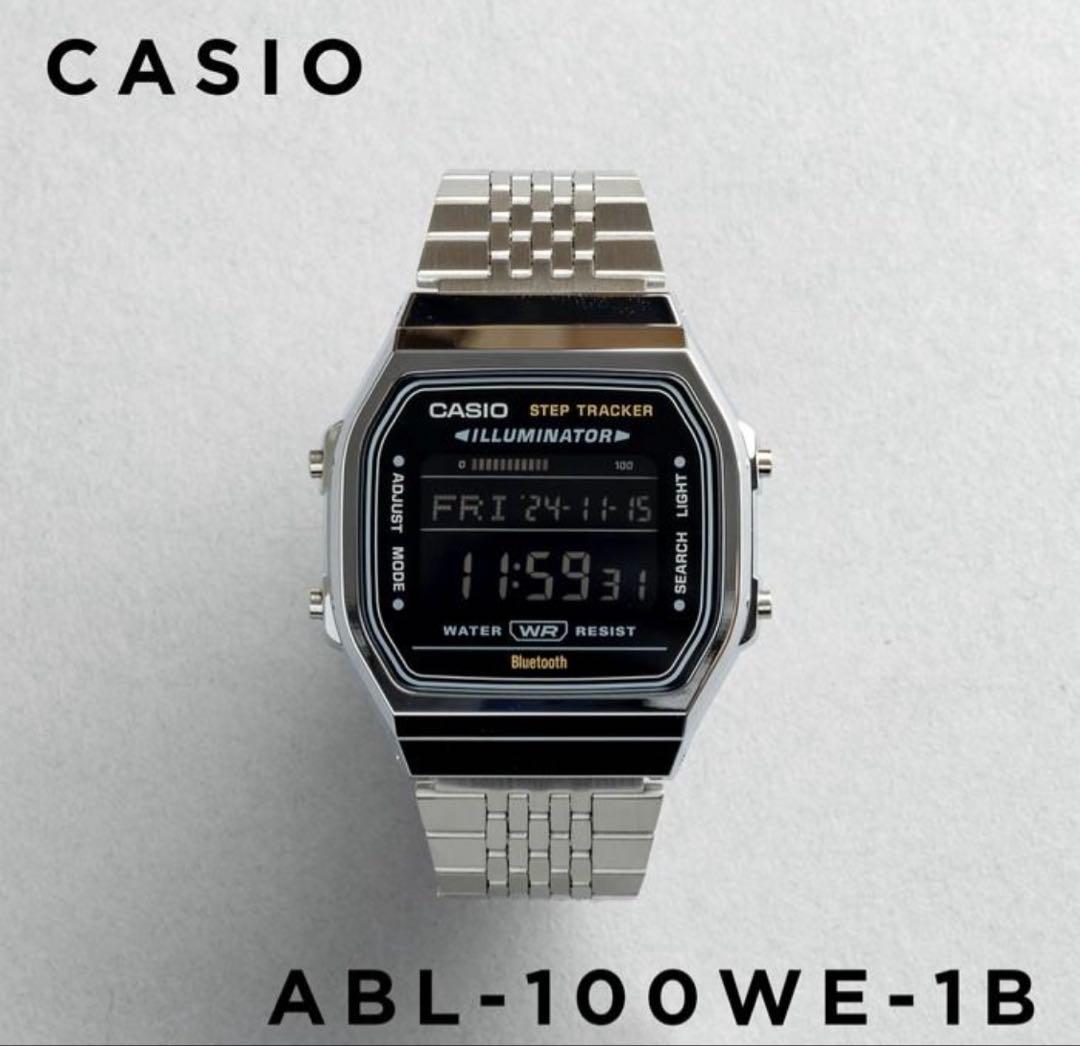 （美品）CACIO チープカシオ　ABL-100WE-1B