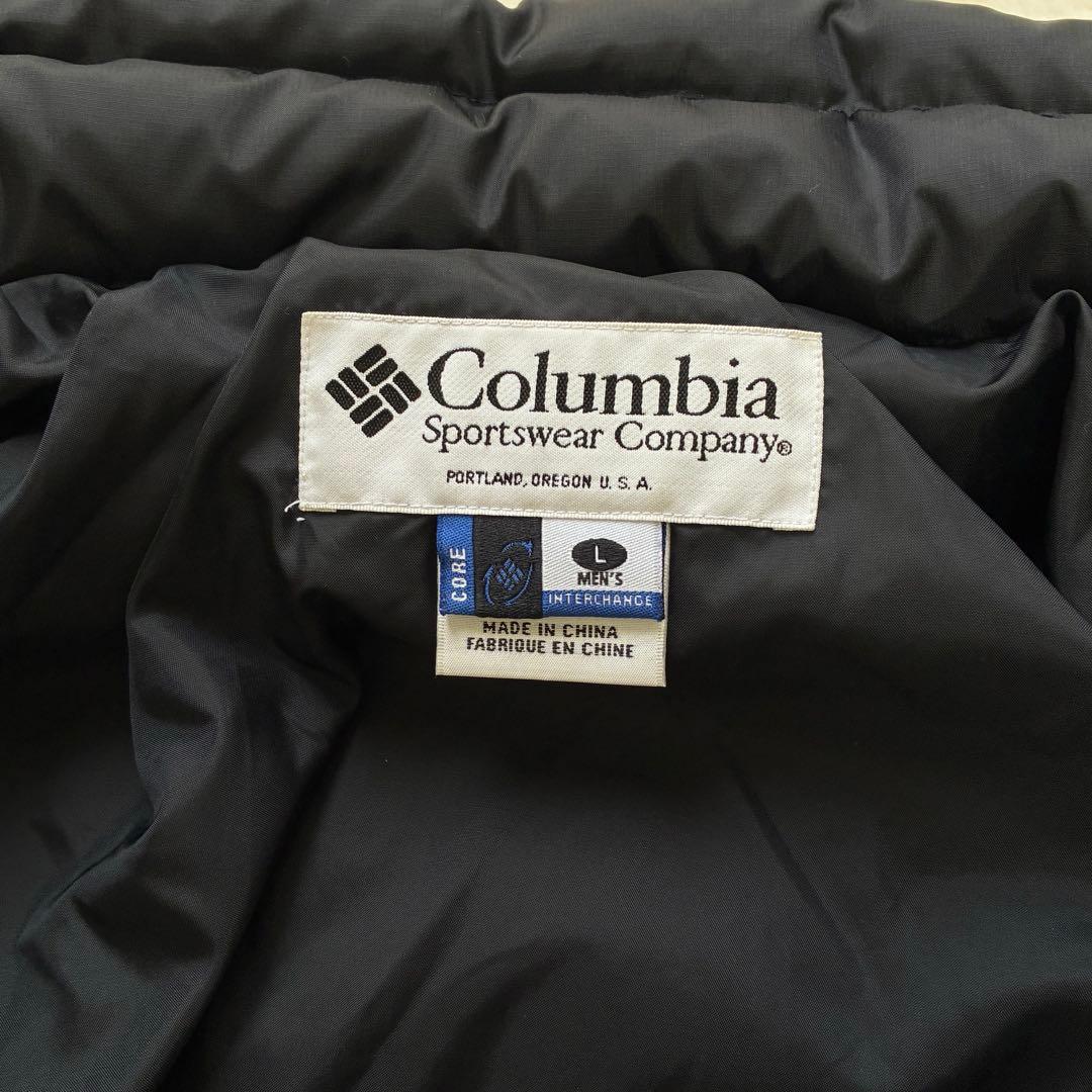 archive 00s Columbia DOWN ドローコード 黒 L