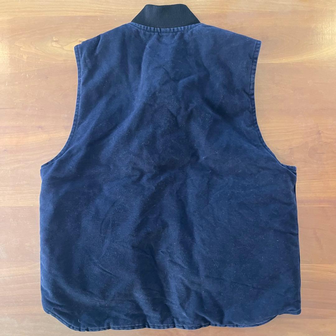 カーハート V02 ダックベスト MDT USAアメリカ製 紺色Lサイズ
