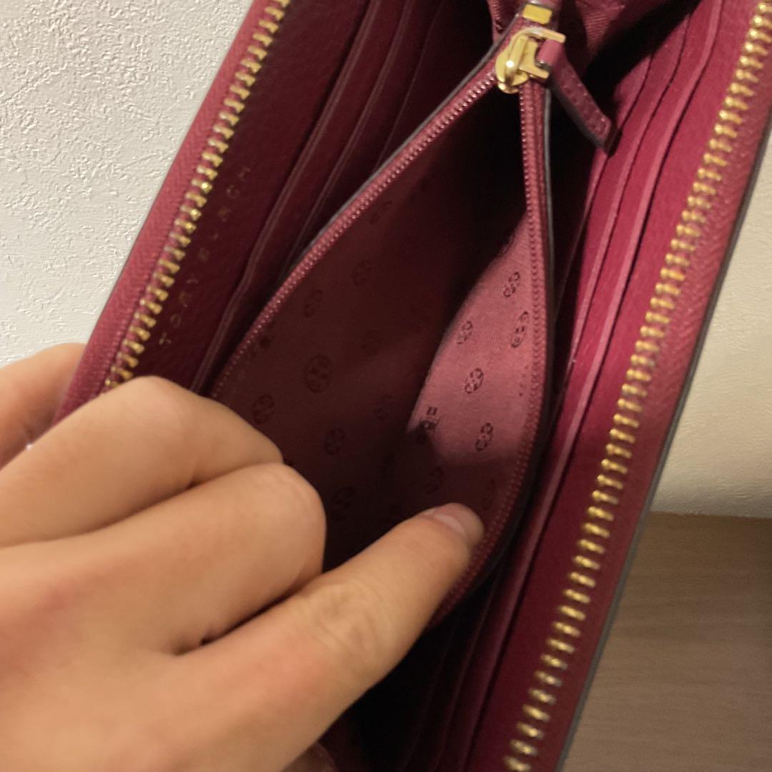 開店セール☆使用数日 美品 トリーバーチ レザー ラージロゴ ハーパー 長財布②