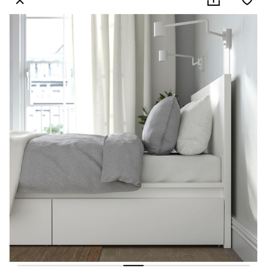 直接 IKEA マルム ダブルベット