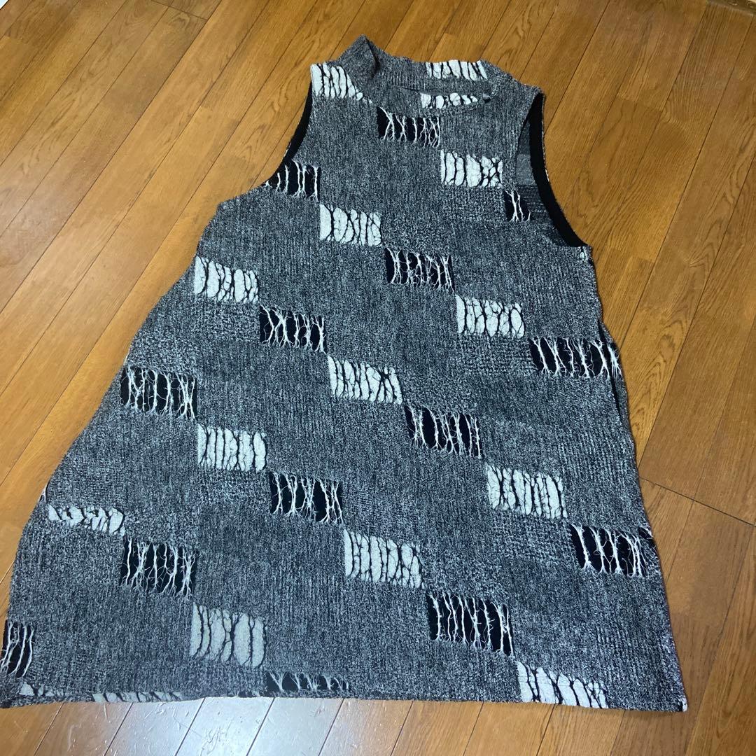 芽風　袖なしチュニック