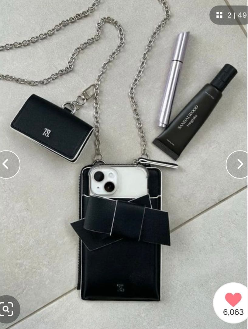 FRAY I.D ルエル　リボンマルチショルダー　スマホケース　ショルダー