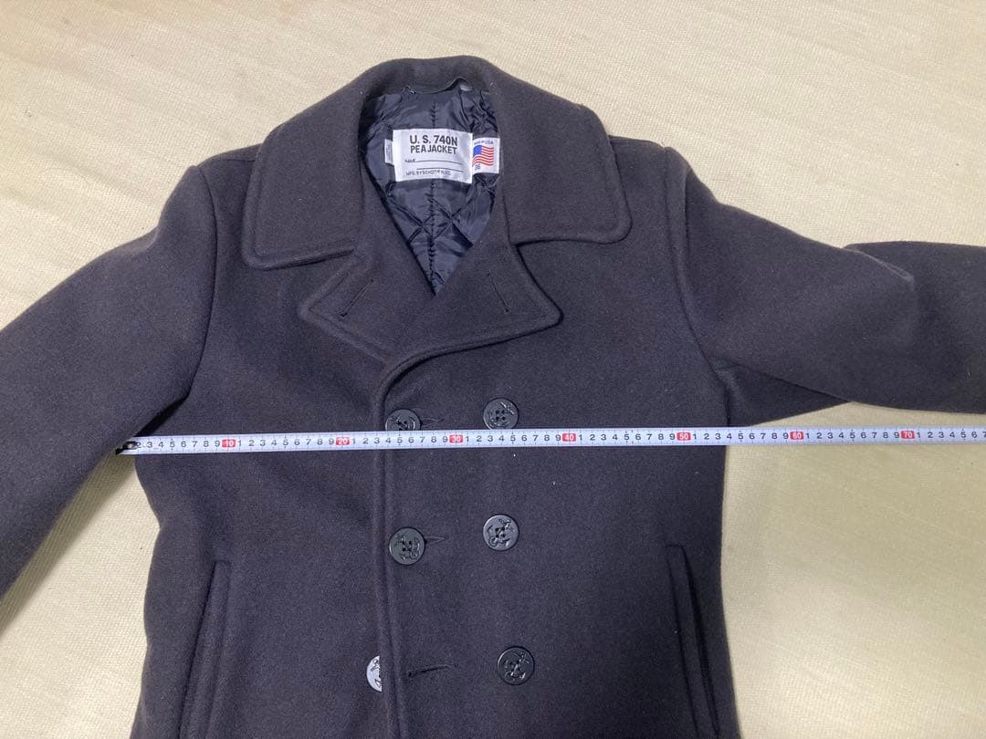 ショットschott Pコート　ネイビー　サイズ36