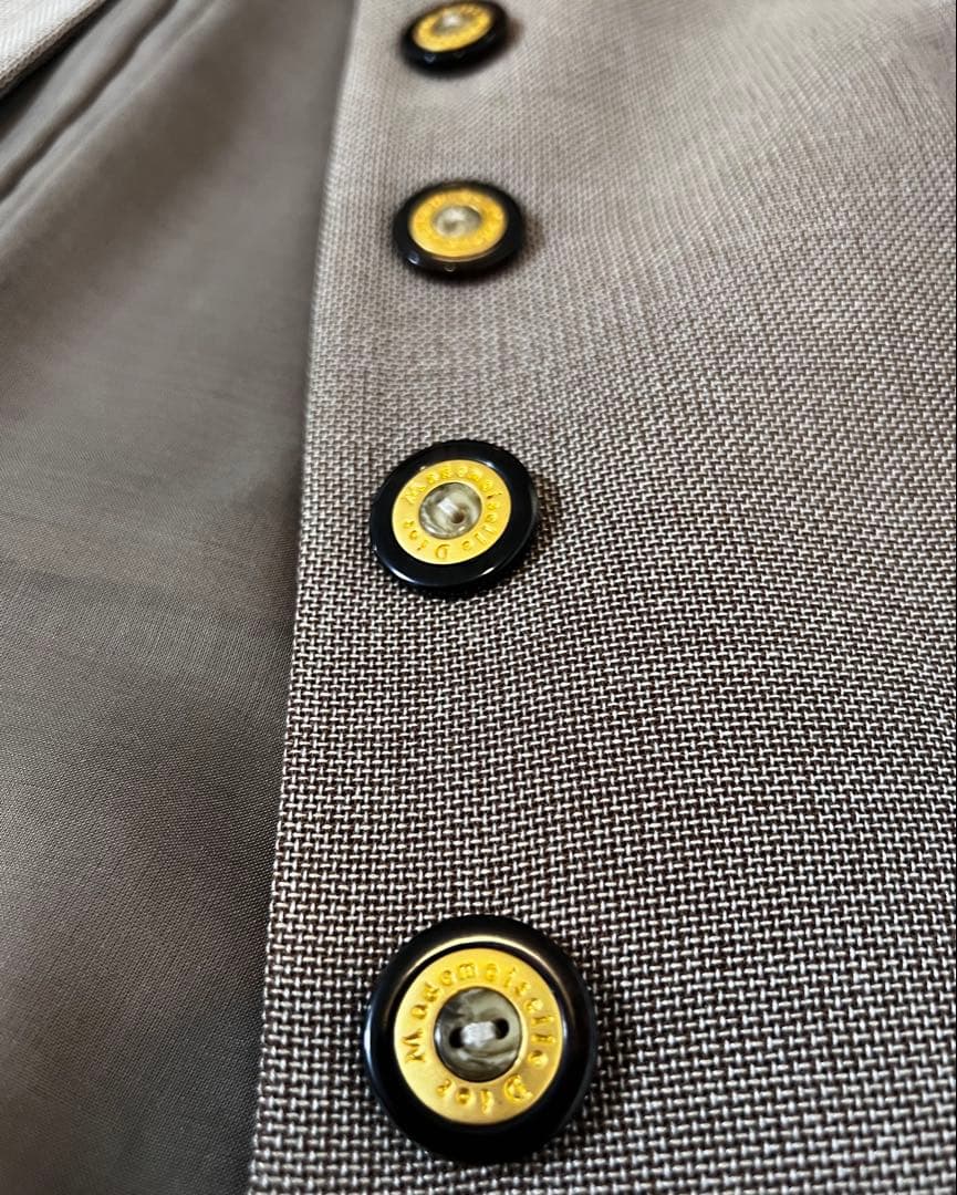 【極美品】Dior マドモワゼルディオール セットアップ シルク混 ブラウン