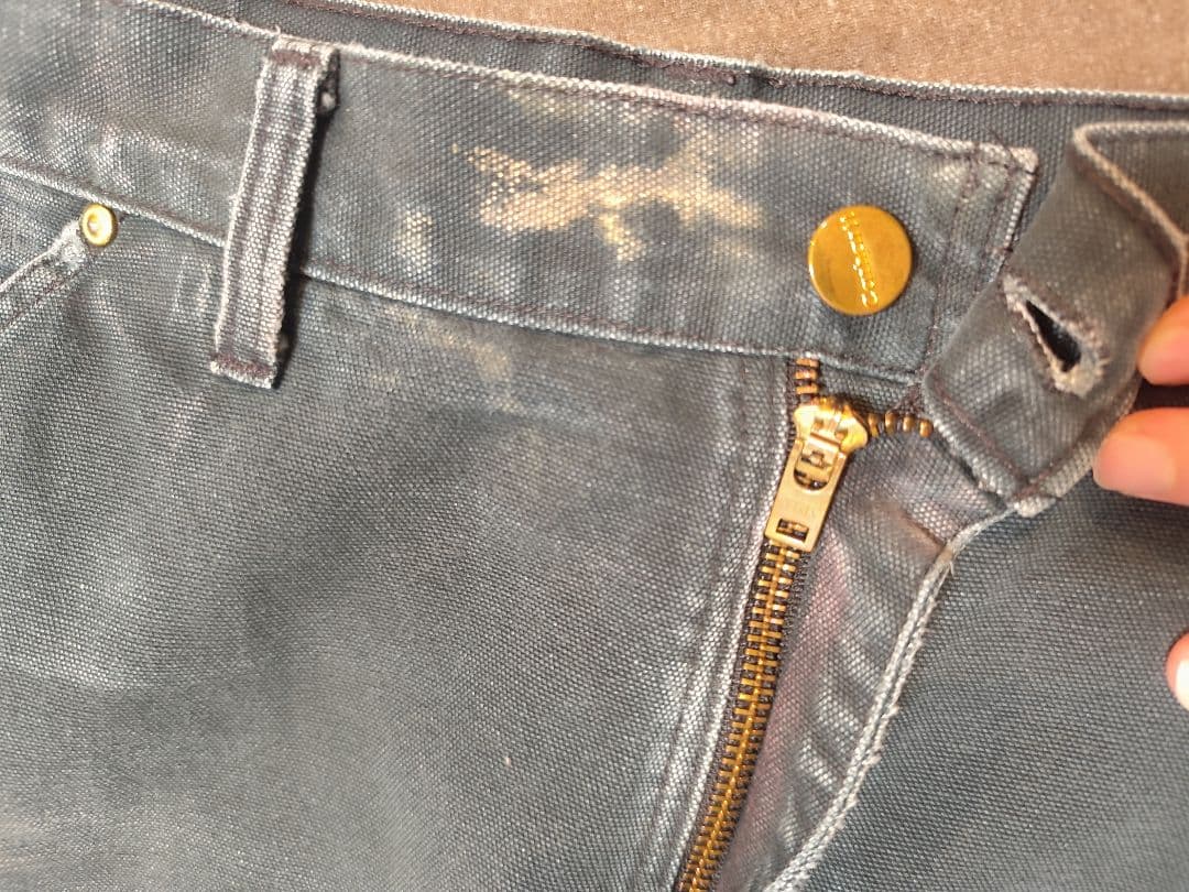 神フェード carhartt ダブルニーペインターパンツ B01 BLK 　34