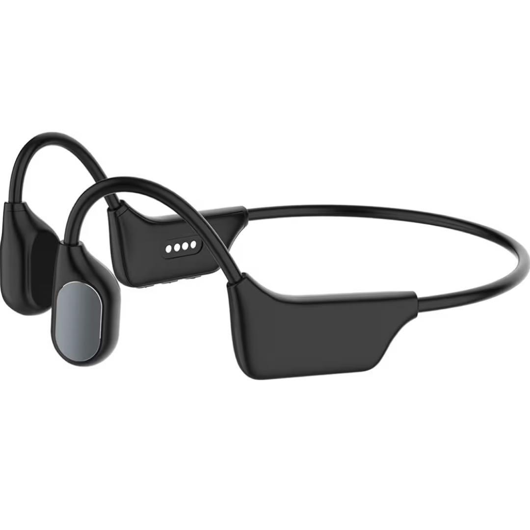 集音器 骨伝導 イヤホンUSB充電式 4段階音量調節 ノイズ低減 軽量 音楽対応