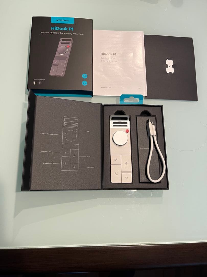 HiDock P1 AI音声レコーダー ホワイト