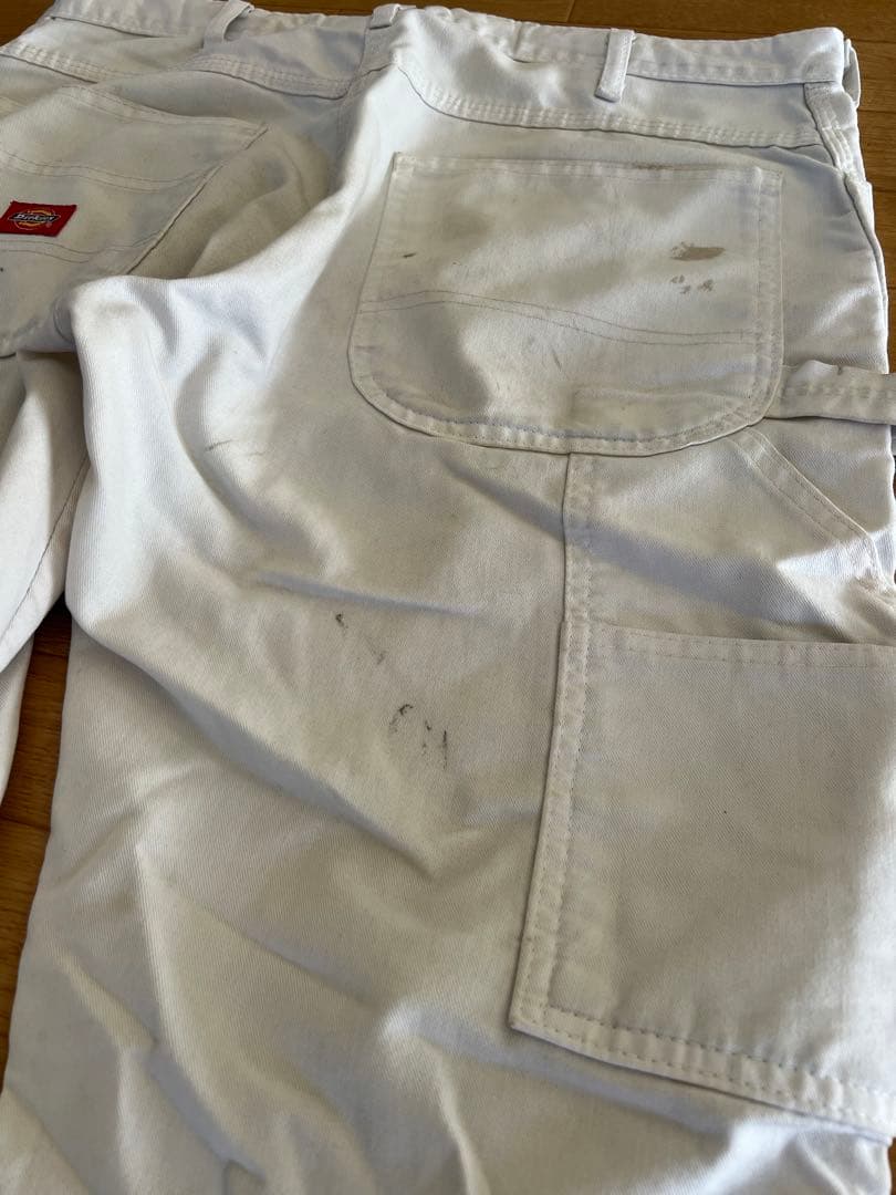 【雰囲気◎】34×30 Dickies ディッキーズ ホワイト ペインターパンツ
