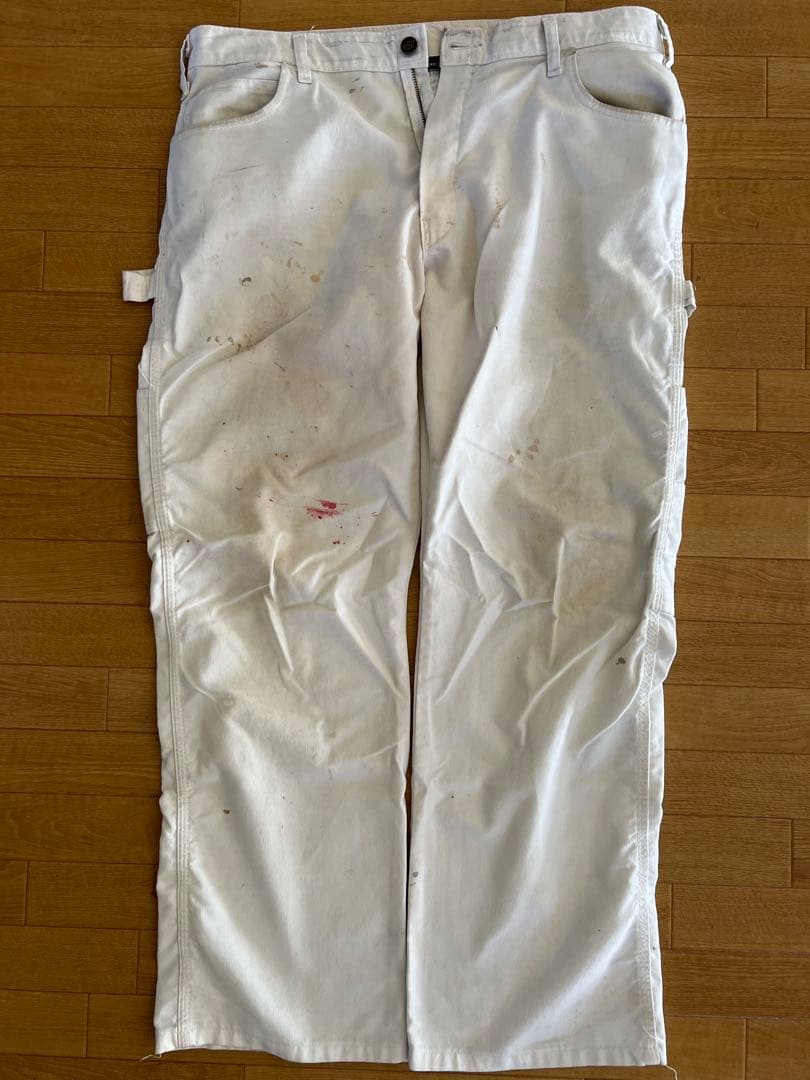 【雰囲気◎】34×30 Dickies ディッキーズ ホワイト ペインターパンツ