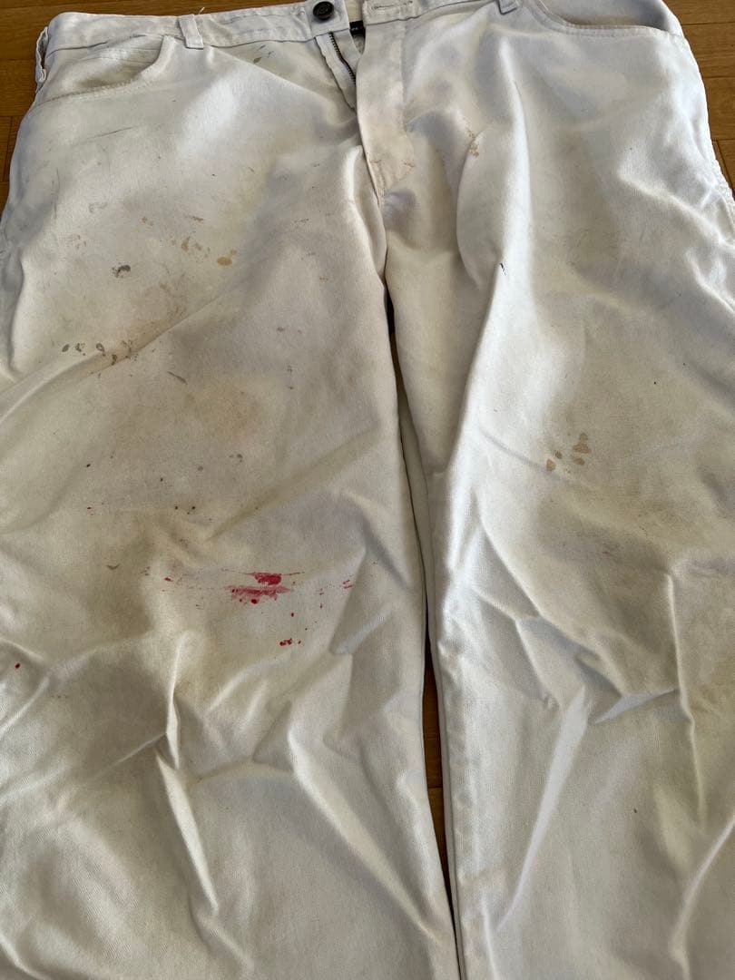 【雰囲気◎】34×30 Dickies ディッキーズ ホワイト ペインターパンツ