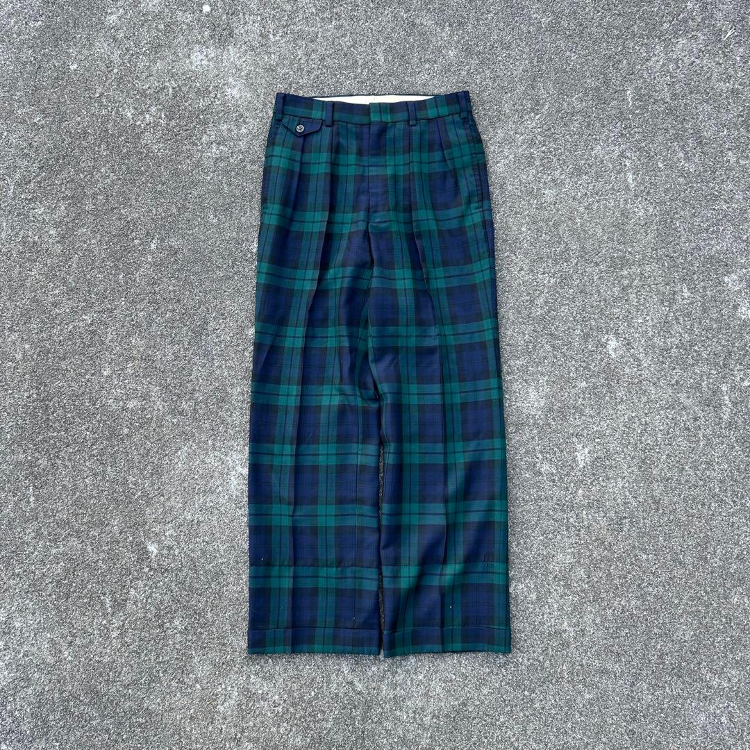 90s j.press チェックスラックス　ブラックウォッチ　y2k