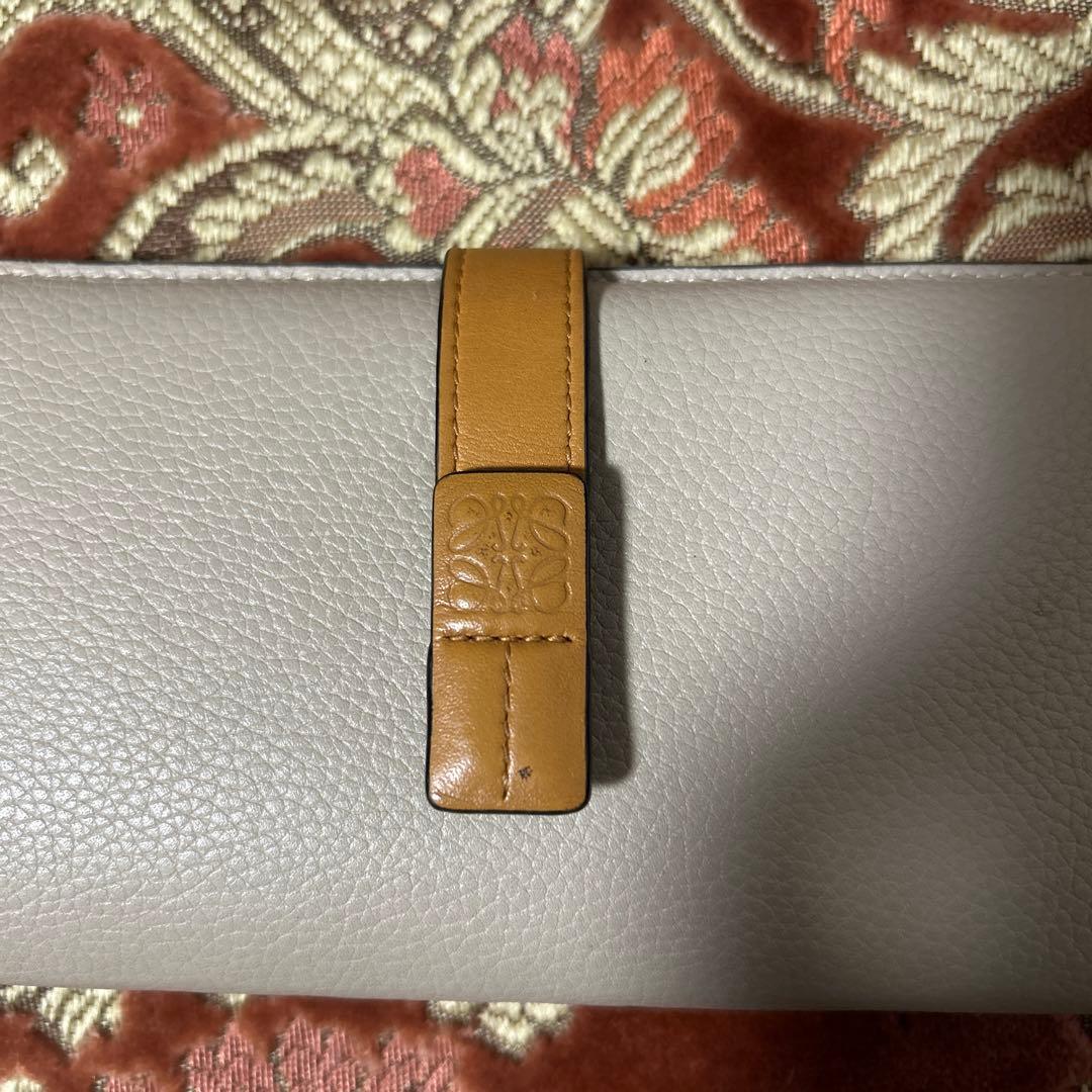 希少✨付属品完備✨ロエベ長財布 ラージバーティカルウォレット バイカラー