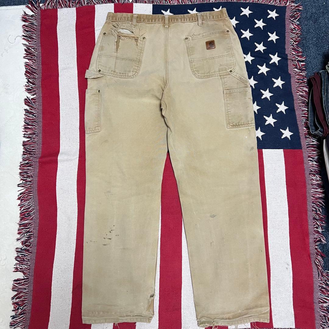 90s carhartt カーハート ダブルニーペインターパンツ ボロ ダメージ