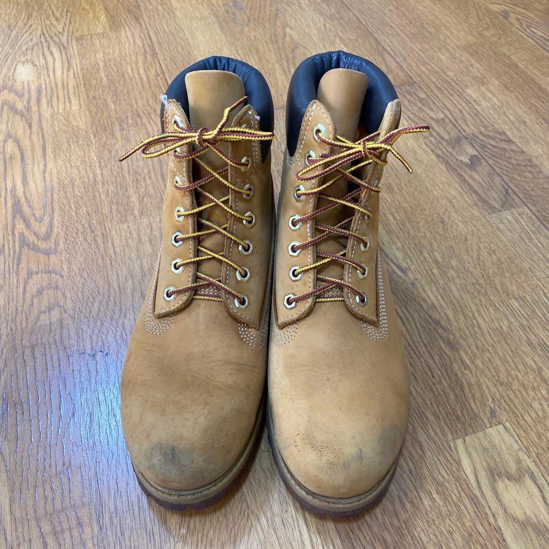 Timberland ブラウンレザー ワークブーツ