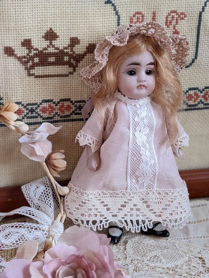 【m】アンティークビスクドール　ミニョネット　ケストナー　オールビスクドール