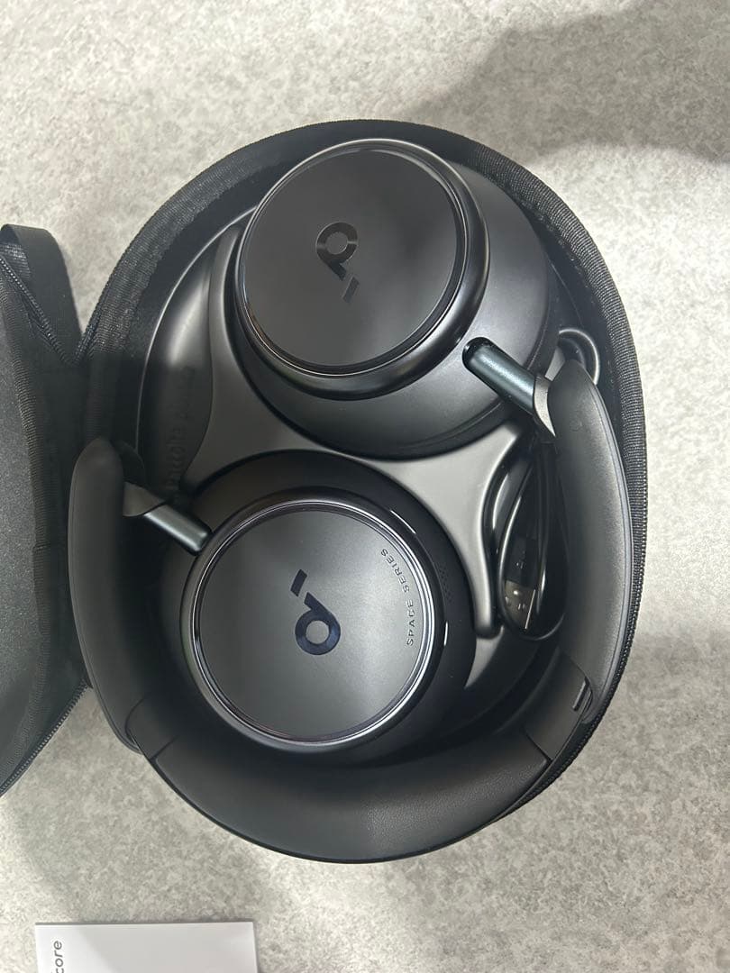 【美品】soundcore SPACE Q45 ワイヤレスヘッドフォン ブラック