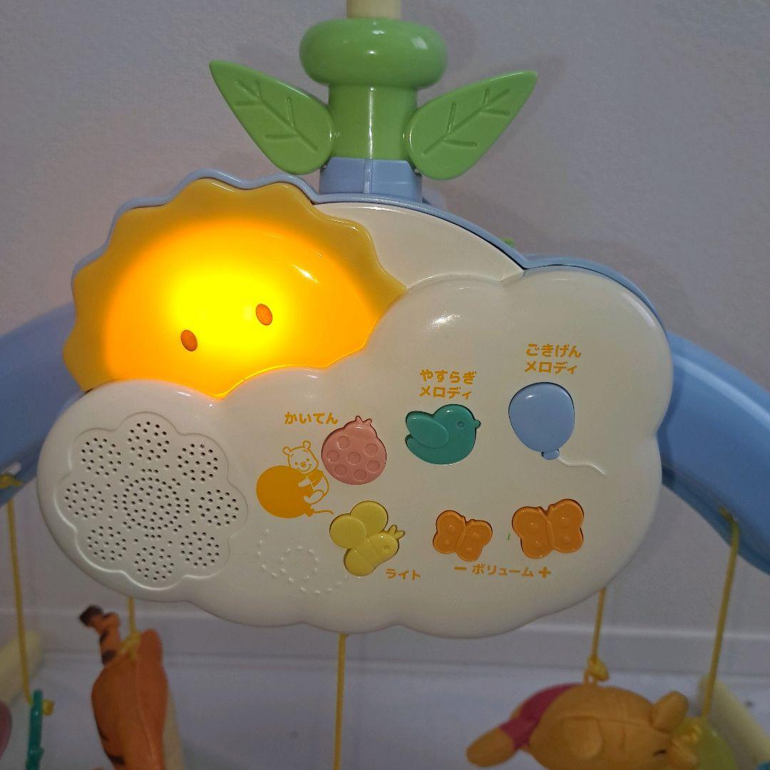 極美品！プーメリー くまのプーさん えらべる回転 6WAYジムにへんしんメリー