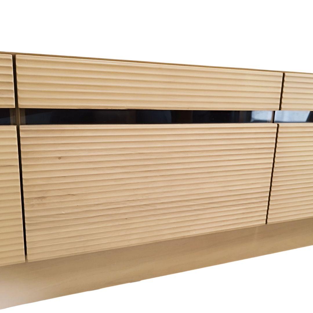 TVボード　木製　幅210cm　ロータイプ　アルダー 無垢　ナチュラル