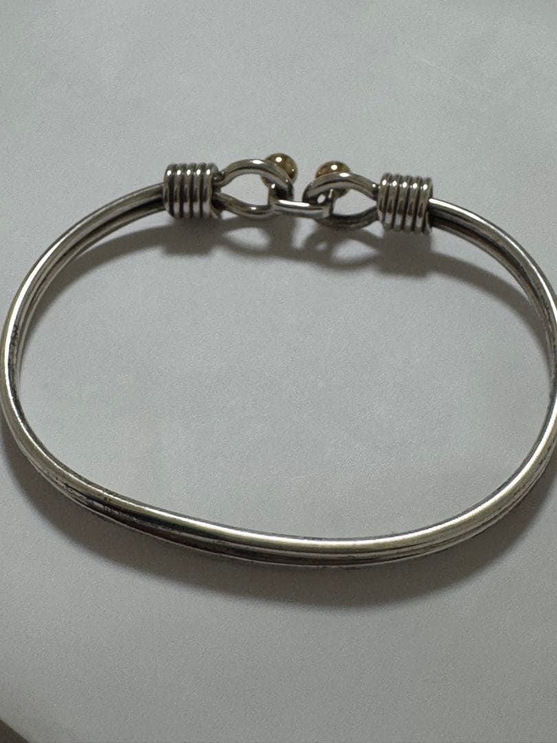 TIFFANY ティファニー ダブルフック&アイ コンビ バングル925 750