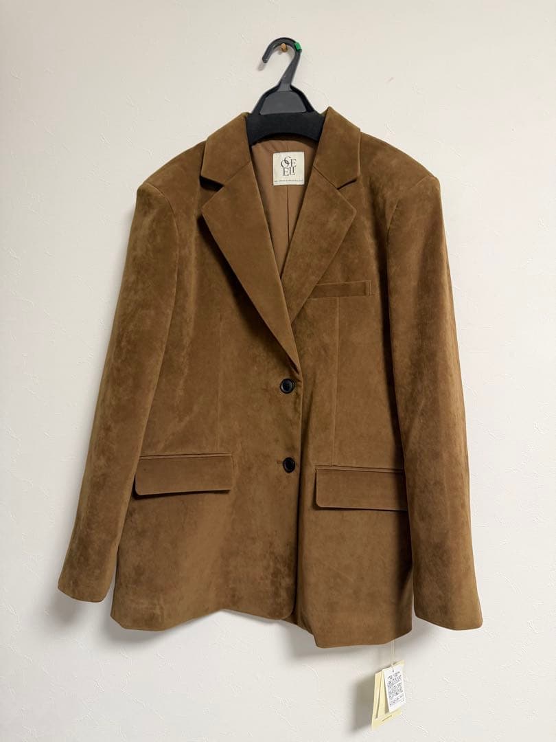 スエードオーバージャケット キャメルブラウン　Mサイズ　<新品未使用品>
