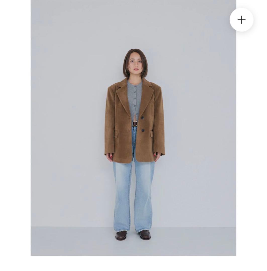 スエードオーバージャケット キャメルブラウン　Mサイズ　<新品未使用品>