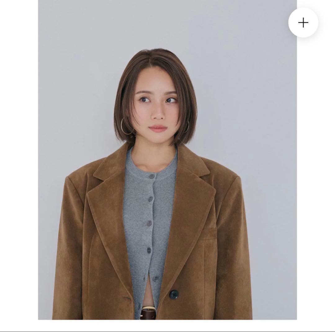 スエードオーバージャケット キャメルブラウン　Mサイズ　<新品未使用品>