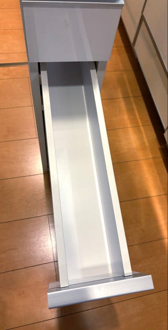 ディノス　幅15cm ホワイト キッチン収納 隙間収納　スキマ