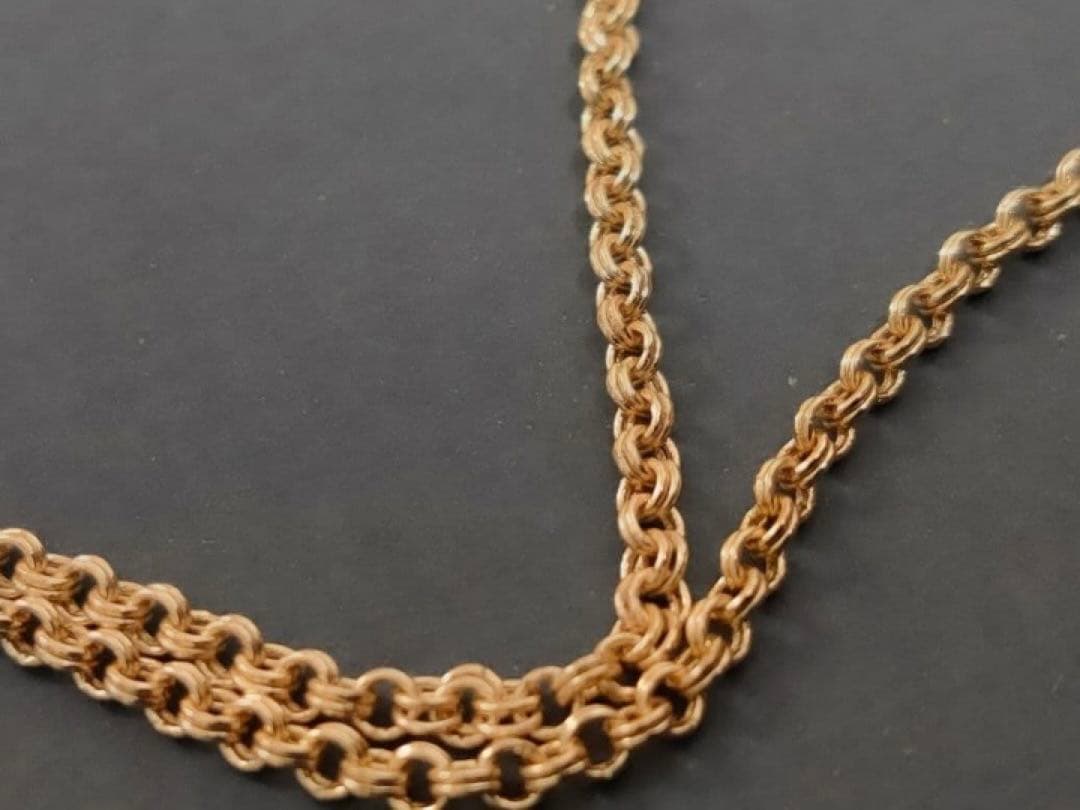 K18 ロールチェーンネックレス　造幣局検定刻印
