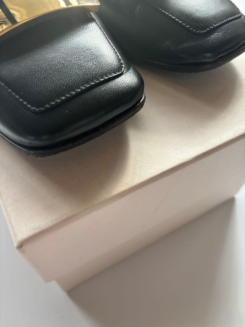 Sergio Rossi セルジオロッシ SR1 プレート　フラットシューズ38