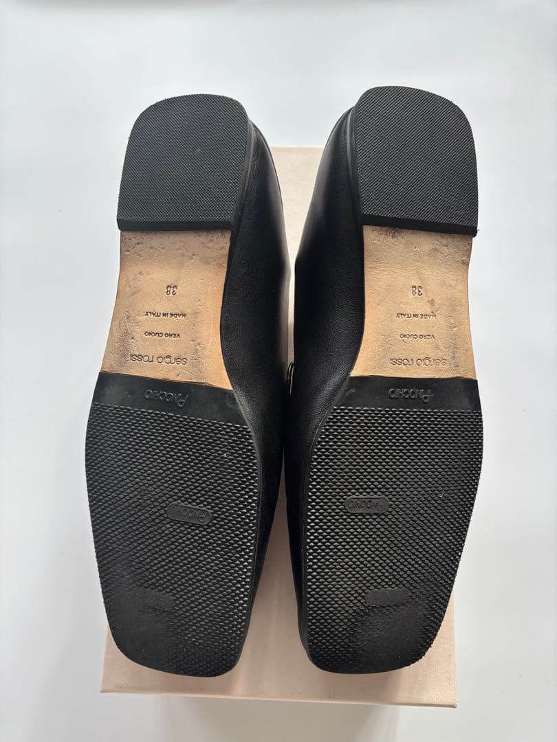 Sergio Rossi セルジオロッシ SR1 プレート　フラットシューズ38