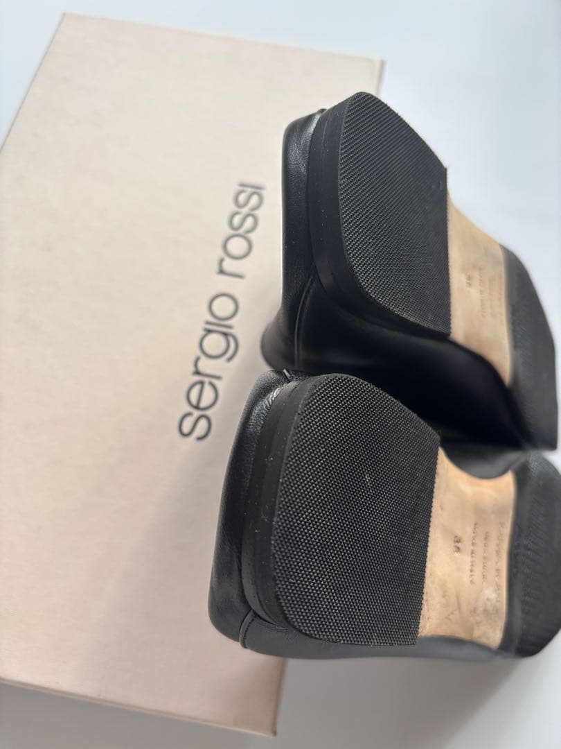 Sergio Rossi セルジオロッシ SR1 プレート　フラットシューズ38